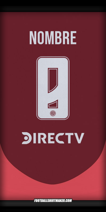 Jersey River Plate 2024/2025 Visita -  nombre - 8