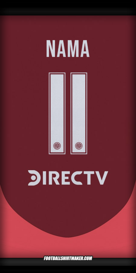 Jersey River Plate 2024/2025 Alternatif -  nama - 11