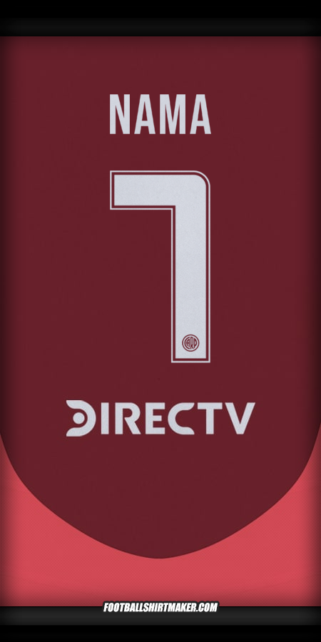 Jersey River Plate 2024/2025 Alternatif -  nama - 7