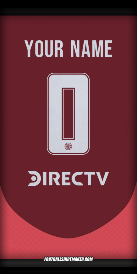 Jersey River Plate 2024/2025 II -  your name - 0