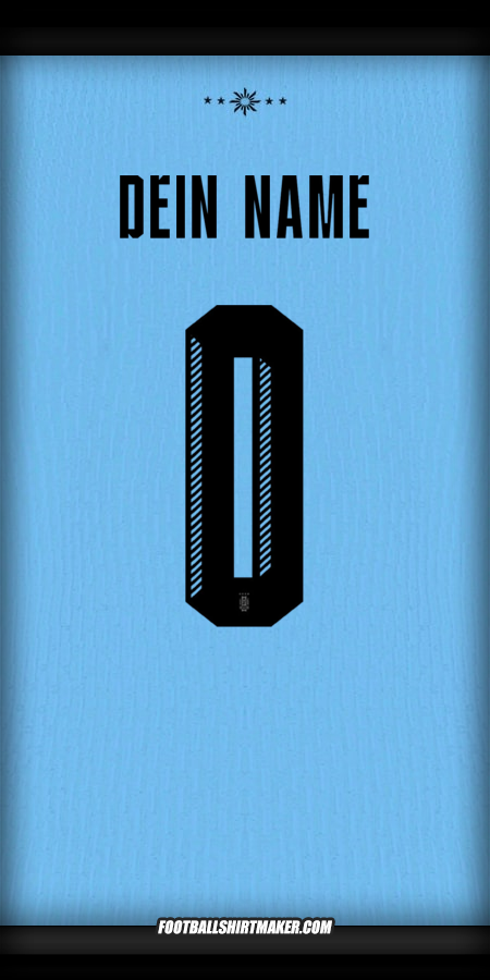 Trikot Uruguay 2024 -  dein name - 0
