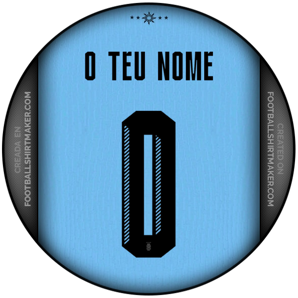 Camisola Uruguai 2024 -  o teu nome - 0