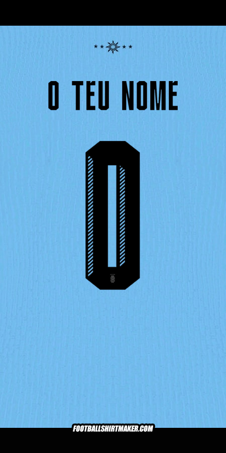 Camisola Uruguai 2024 -  o teu nome - 0