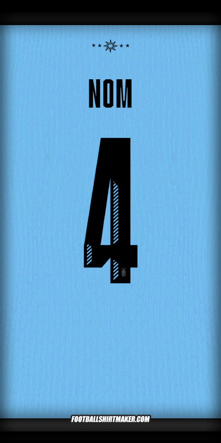 Maillot Uruguay 2024 -  nom - 4