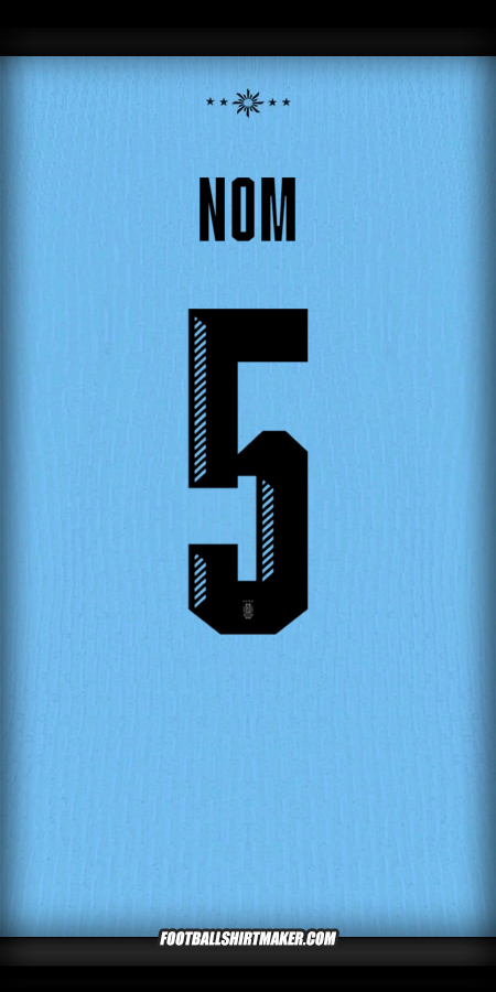 Maillot Uruguay 2024 -  nom - 5