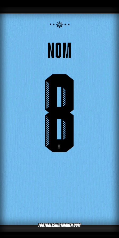 Maillot Uruguay 2024 -  nom - 8