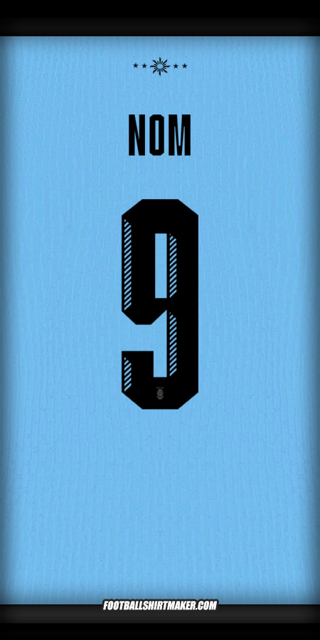 Maillot Uruguay 2024 -  nom - 9