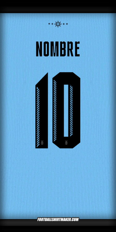 Jersey Uruguay 2024 -  nombre - 10