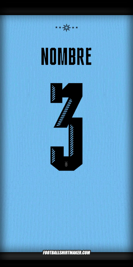 Camiseta Uruguay 2024 -  nombre - 3