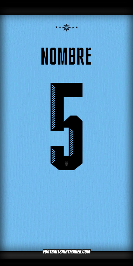 Jersey Uruguay 2024 -  nombre - 5