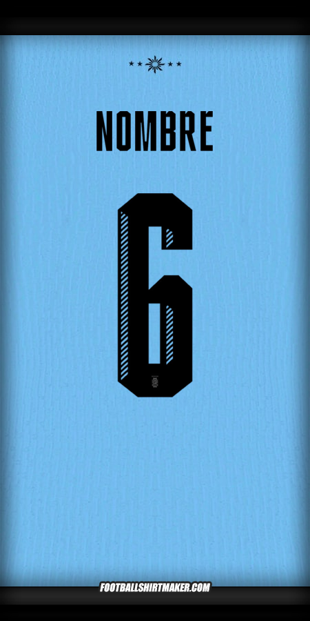 Jersey Uruguay 2024 -  nombre - 6