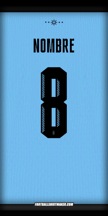 Camiseta Uruguay 2024 -  nombre - 8