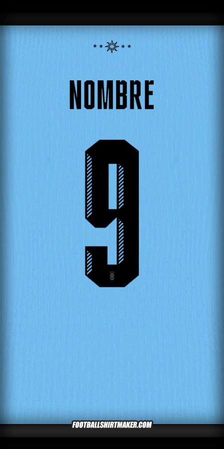 Jersey Uruguay 2024 -  nombre - 9