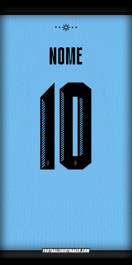 Maglia Uruguay 2024 -  nome - 10