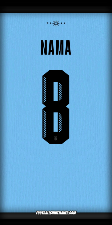 Jersey Uruguay 2024 -  nama - 8