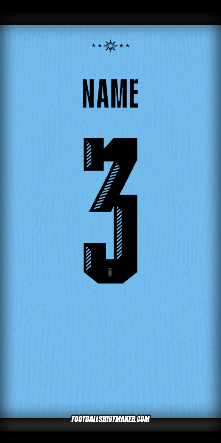 Shirt Uruguay 2024 -  name - 3