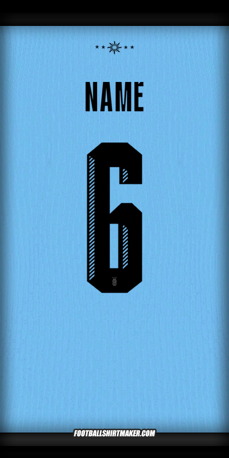 Shirt Uruguay 2024 -  name - 6
