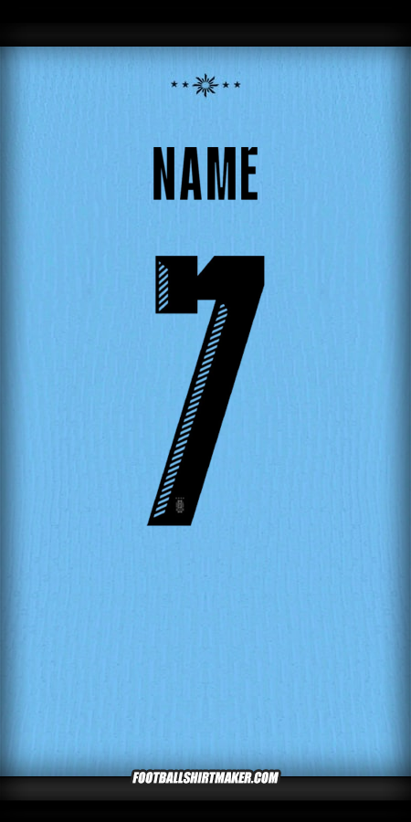 Shirt Uruguay 2024 -  name - 7