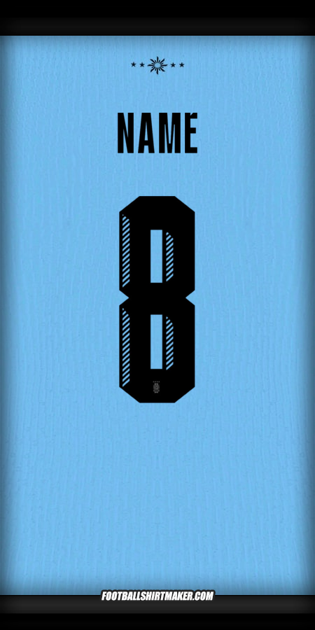 Jersey Uruguay 2024 -  name - 8