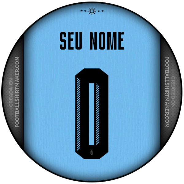 Camisa Uruguai 2024 -  seu nome - 0