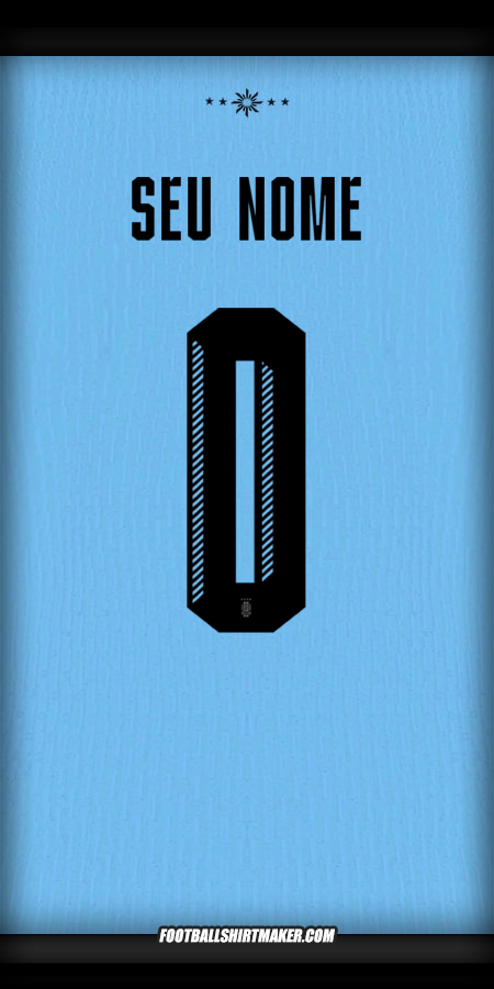 Camisa Uruguai 2024 -  seu nome - 0