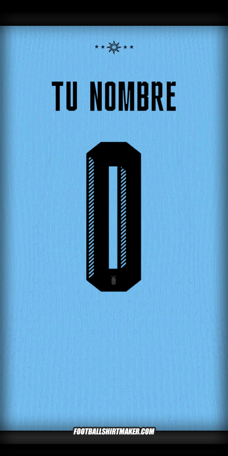 Jersey Uruguay 2024 -  tu nombre - 0