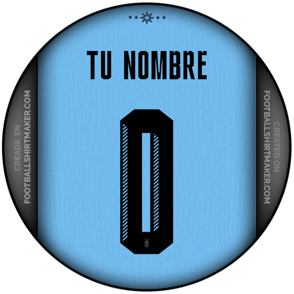 Jersey Uruguay 2024 -  tu nombre - 0