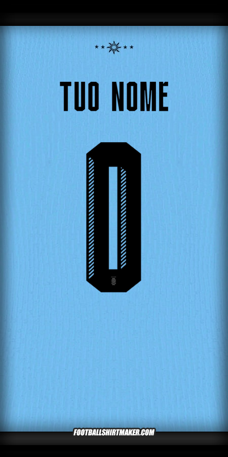 Maglia Uruguay 2024 -  tuo nome - 0