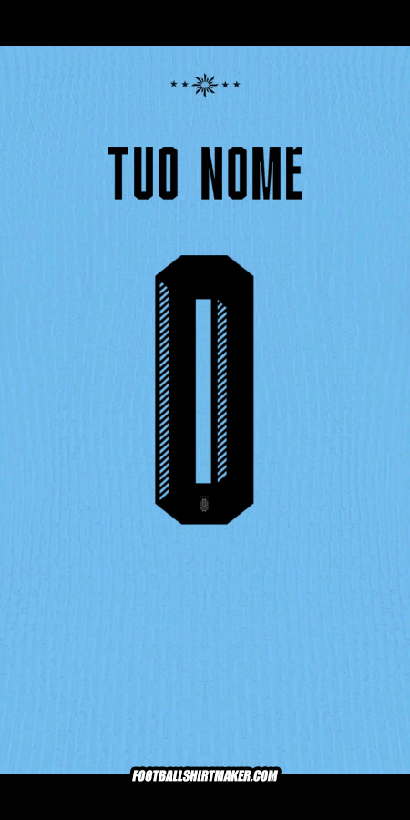Maglia Uruguay 2024 -  tuo nome - 0