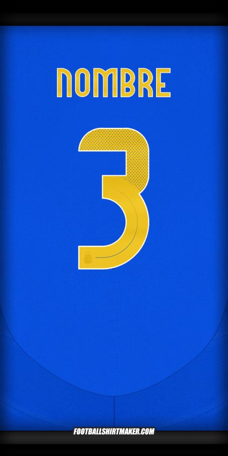 Jersey Argentina 2024 Visita -  nombre - 3