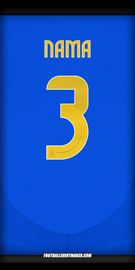 Jersey Argentina 2024 Alternatif -  nama - 3