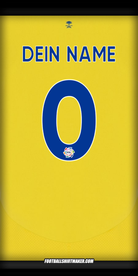 Trikot Al Nassr 2024/2025 -  dein name - 0