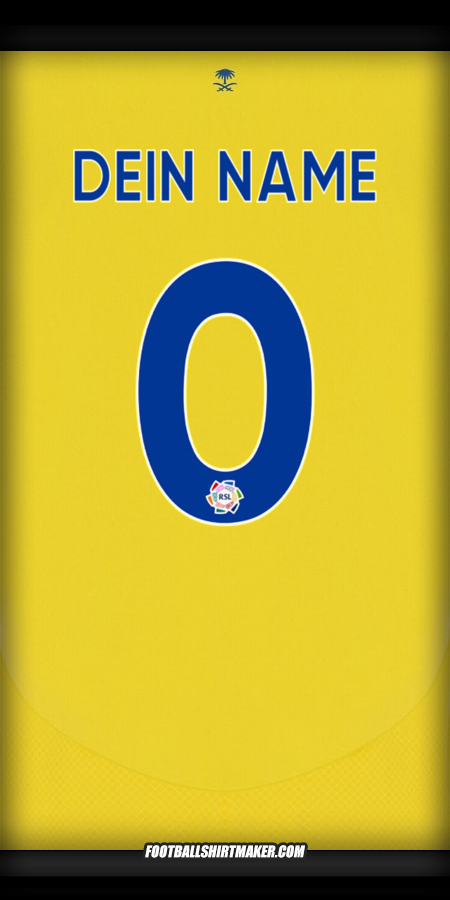 Trikot Al Nassr 2024/2025 -  dein name - 0