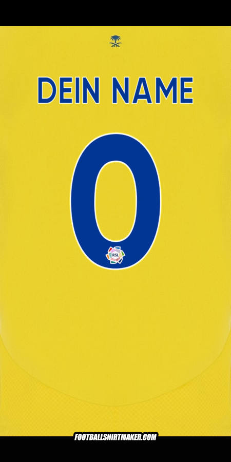 Trikot Al Nassr 2024/2025 -  dein name - 0