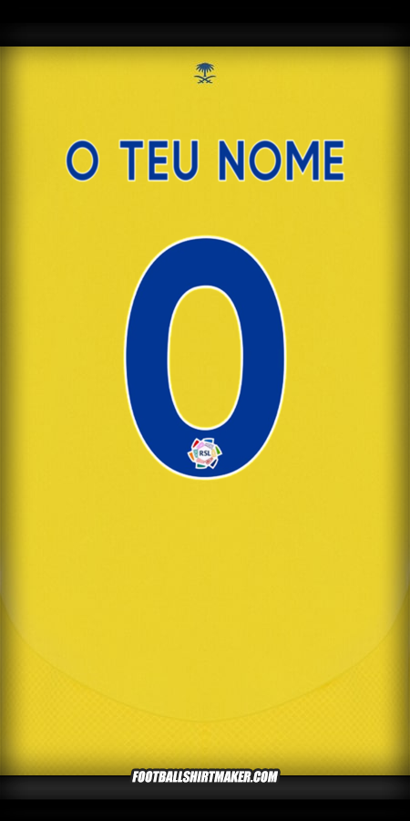 Camisola Al Nassr 2024/2025 -  o teu nome - 0