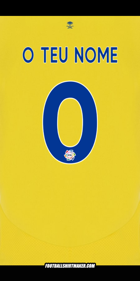 Camisola Al Nassr 2024/2025 -  o teu nome - 0