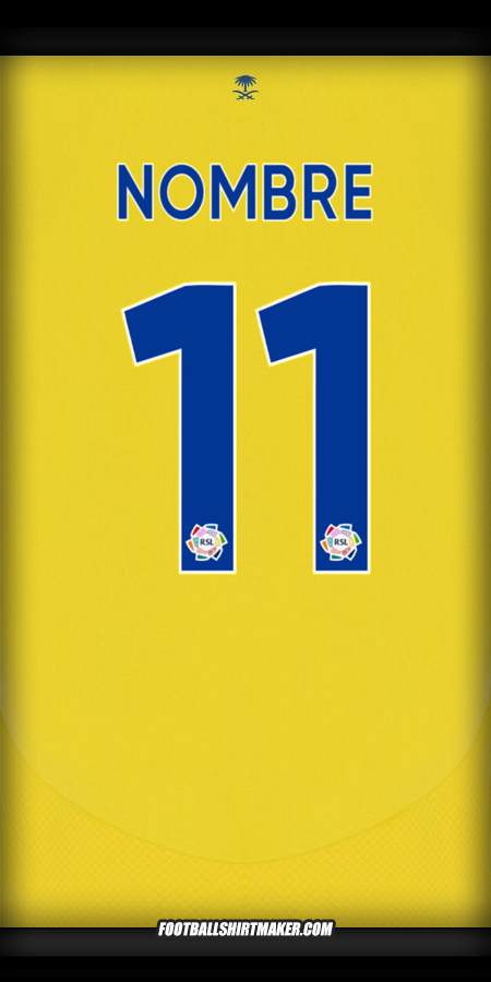Jersey Al Nassr 2024/2025 -  nombre - 11