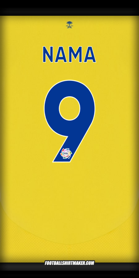 Jersey Al Nassr 2024/2025 -  nama - 9