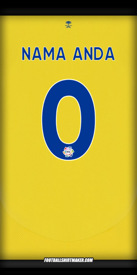 Jersey Al Nassr 2024/2025 -  nama anda - 0