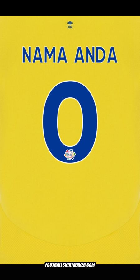 Jersey Al Nassr 2024/2025 -  nama anda - 0