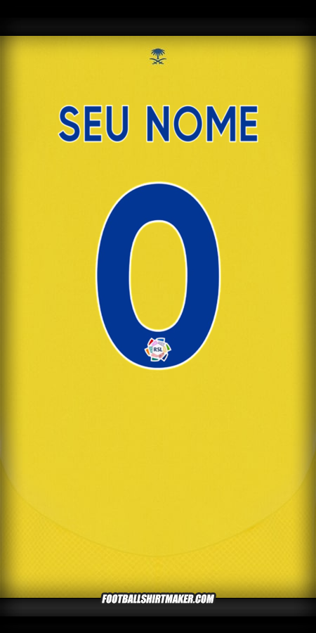 Camisa Al Nassr 2024/2025 -  seu nome - 0