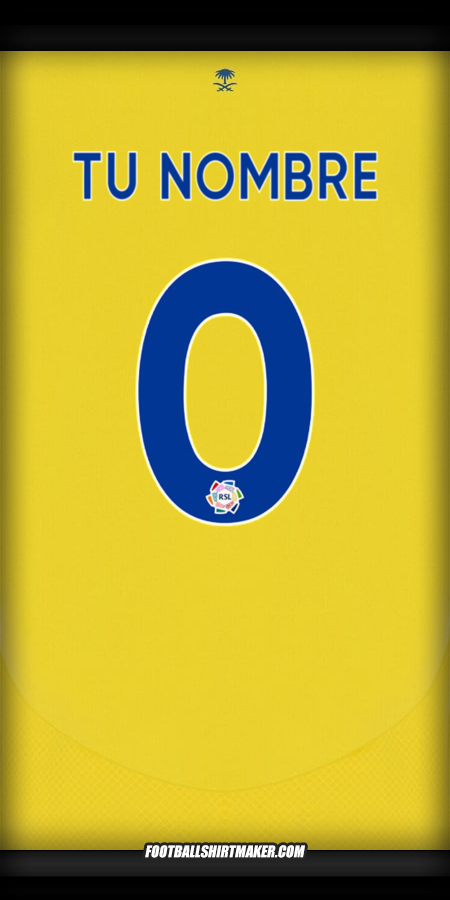 Jersey Al Nassr 2024/2025 -  tu nombre - 0