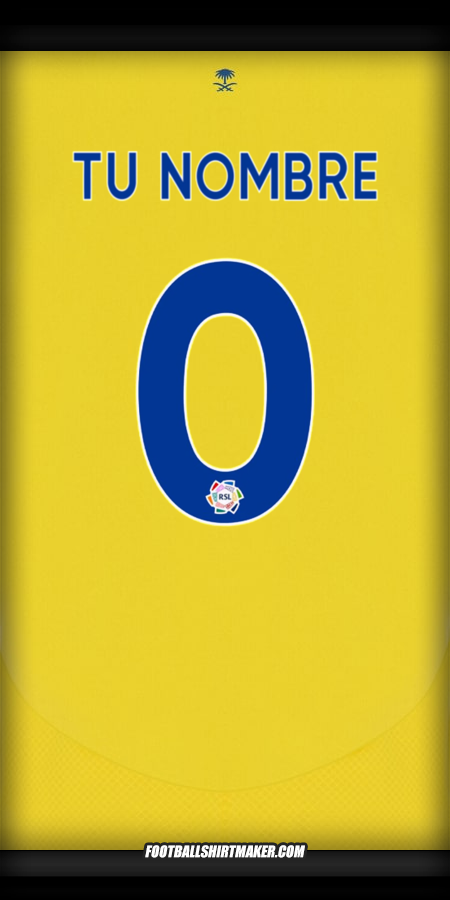 Camiseta Al Nassr 2024/2025 -  tu nombre - 0