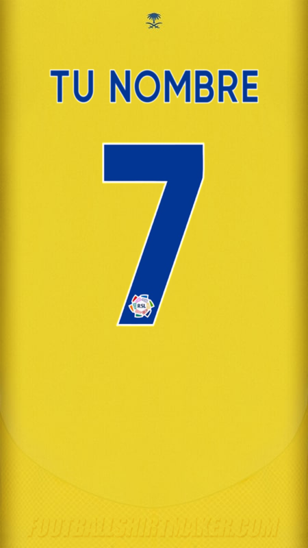 Camiseta Al Nassr 2024/2025 número 7 tu nombre