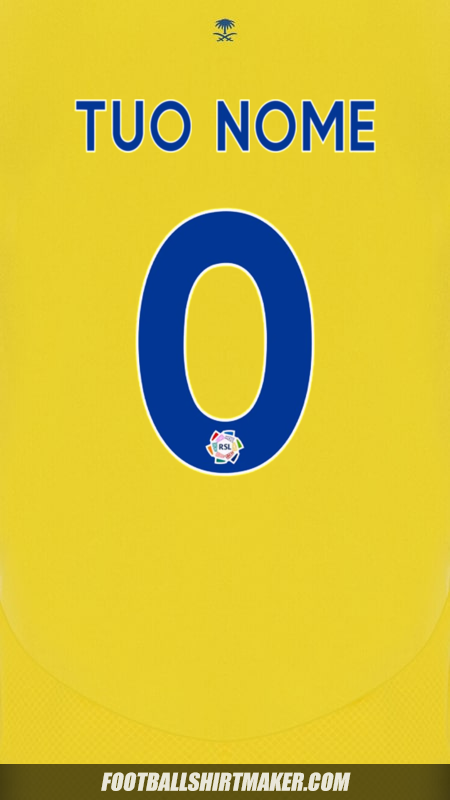 Maglia Al Nassr 2024/2025 -  tuo nome - 0