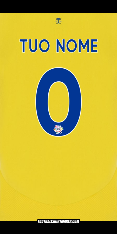Maglia Al Nassr 2024/2025 -  tuo nome - 0