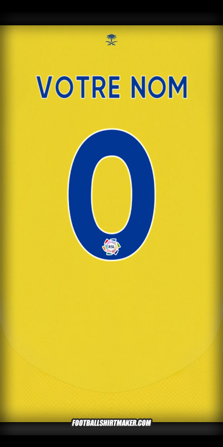 Maillot Al Nassr 2024/2025 -  votre nom - 0