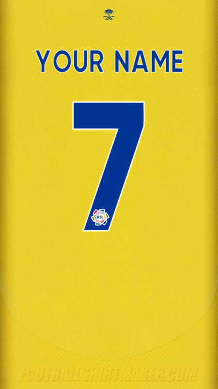 Al Nassr 2024/2025 jersey number 7 your name