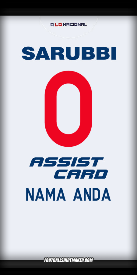 Jersey Club Nacional 2024 -  nama anda - 0