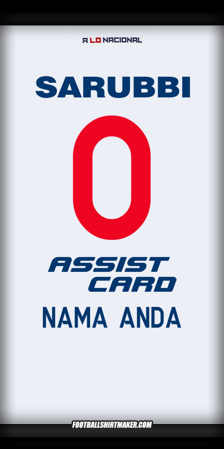 Jersey Club Nacional 2024 -  nama anda - 0